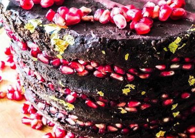 chocolate pomagranite Cake